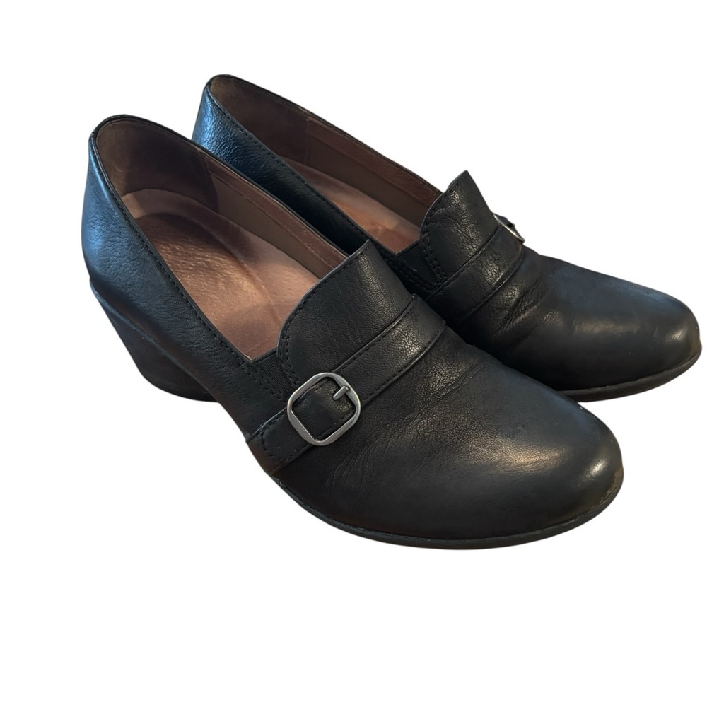 DANSKO Rosalie Black Nubuck Leather Classic Comfort Oxford Shoe SZ 8.5-9 EU 39